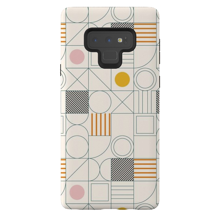Galaxy Note 9 StrongFit Spring Bauhaus Lines by ArtPrInk