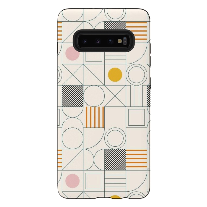 Galaxy S10 plus StrongFit Spring Bauhaus Lines by ArtPrInk