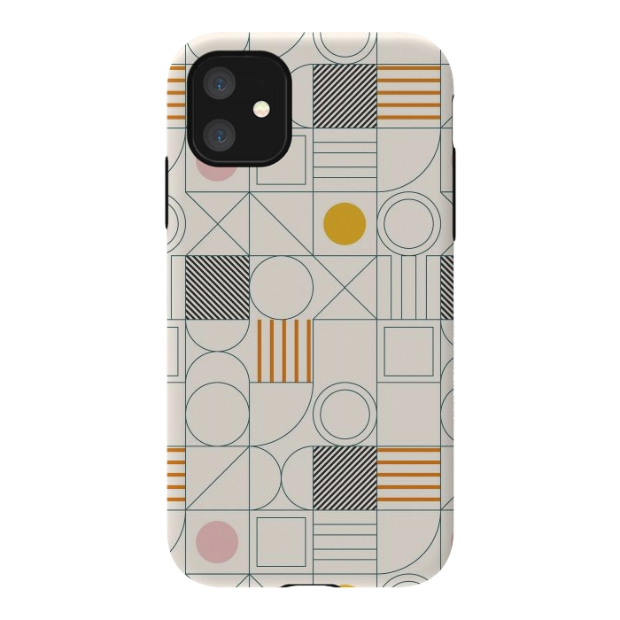 iPhone 11 StrongFit Spring Bauhaus Lines by ArtPrInk