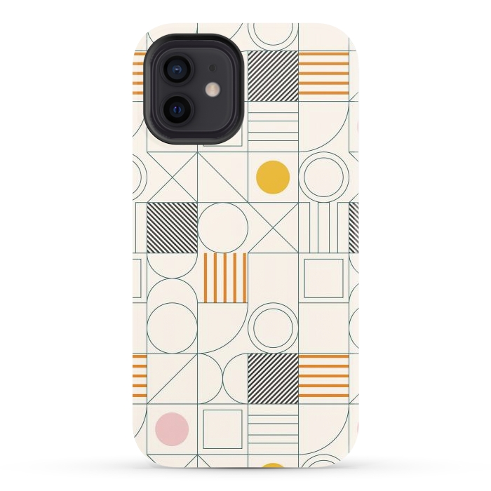 iPhone 12 StrongFit Spring Bauhaus Lines by ArtPrInk