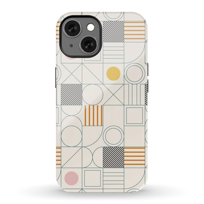 iPhone 13 StrongFit Spring Bauhaus Lines by ArtPrInk