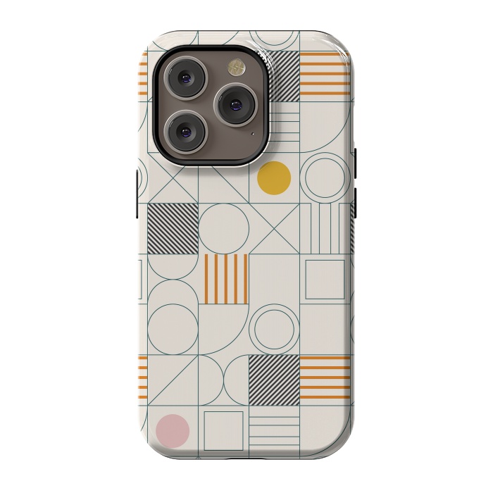 iPhone 14 Pro StrongFit Spring Bauhaus Lines by ArtPrInk