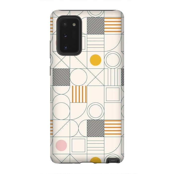 Galaxy Note 20 StrongFit Spring Bauhaus Lines by ArtPrInk