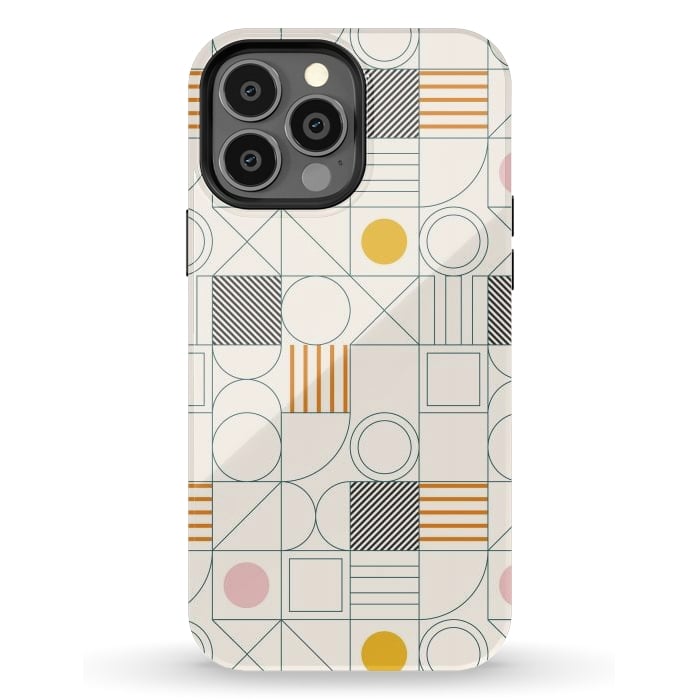 iPhone 13 Pro Max StrongFit Spring Bauhaus Lines by ArtPrInk