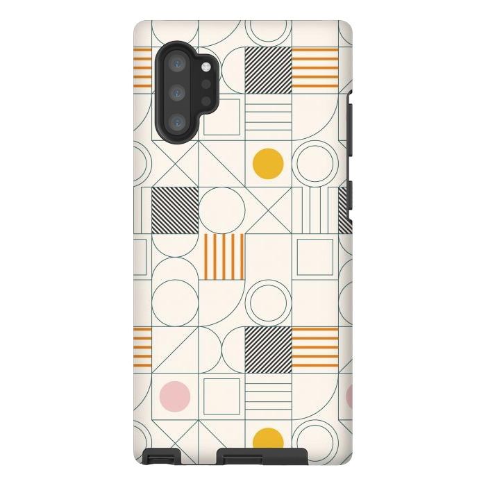 Galaxy Note 10 plus StrongFit Spring Bauhaus Lines by ArtPrInk