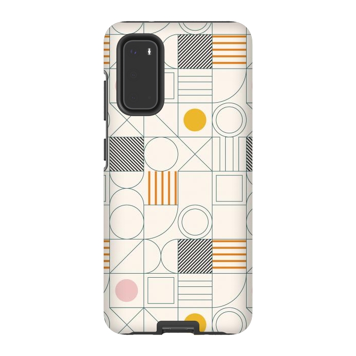 Galaxy S20 StrongFit Spring Bauhaus Lines by ArtPrInk
