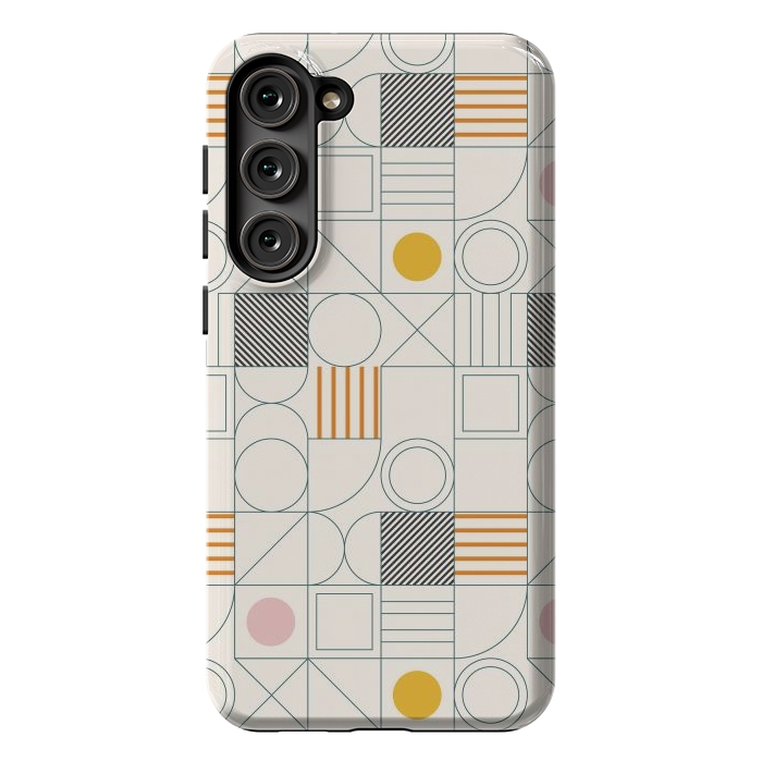 Galaxy S23 Plus StrongFit Spring Bauhaus Lines by ArtPrInk