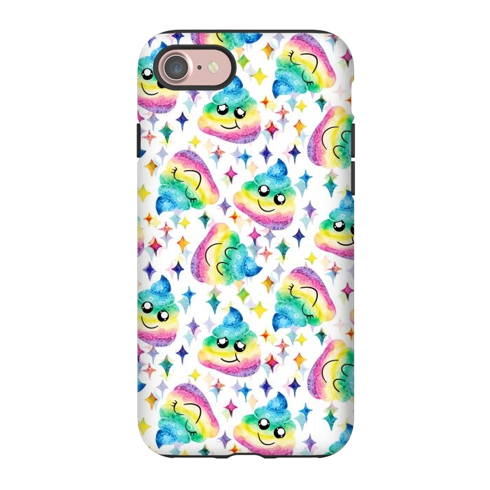 iPhone 7 StrongFit Rainbow Poop by gingerlique
