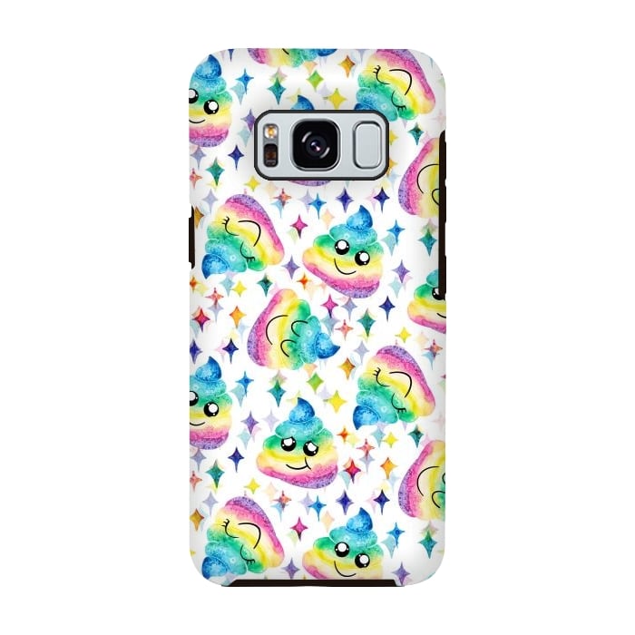 Galaxy S8 StrongFit Rainbow Poop by gingerlique