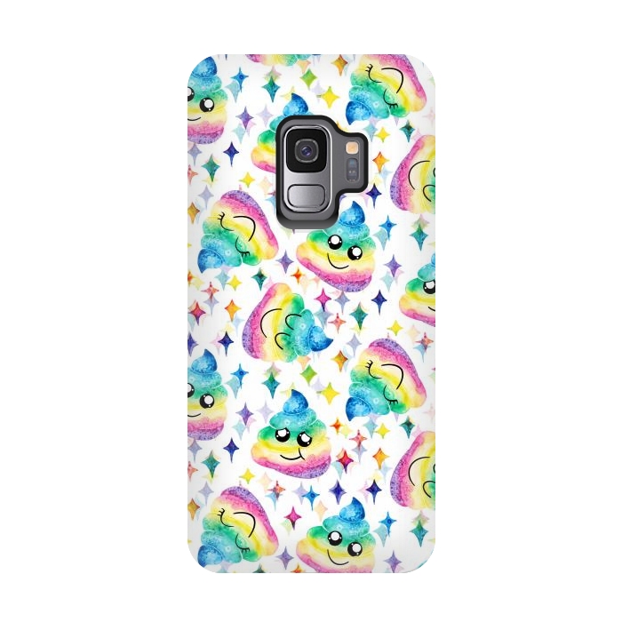 Galaxy S9 StrongFit Rainbow Poop by gingerlique