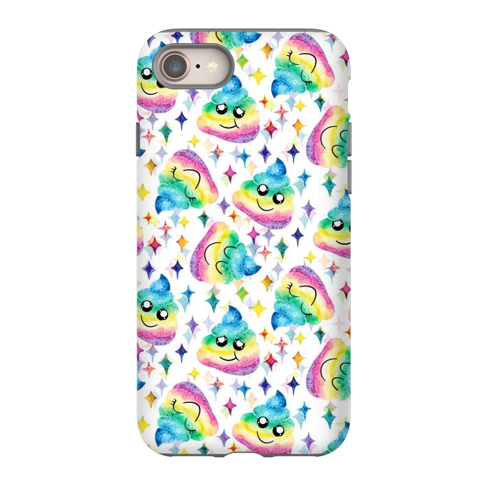 iPhone 8 StrongFit Rainbow Poop by gingerlique