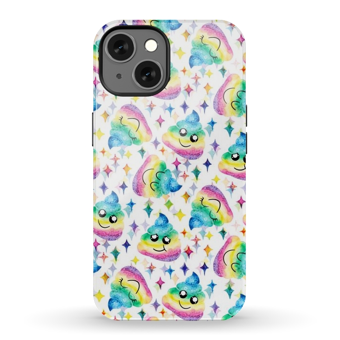 iPhone 13 StrongFit Rainbow Poop by gingerlique
