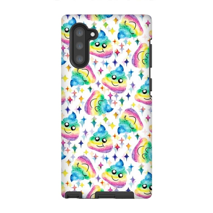 Galaxy Note 10 StrongFit Rainbow Poop by gingerlique