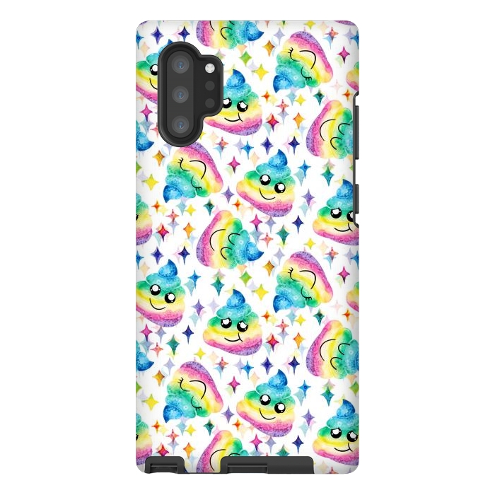 Galaxy Note 10 plus StrongFit Rainbow Poop by gingerlique