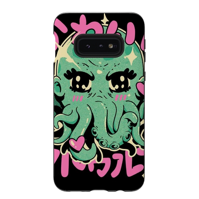 Galaxy S10e StrongFit Cutethulhu Loves by Ilustrata