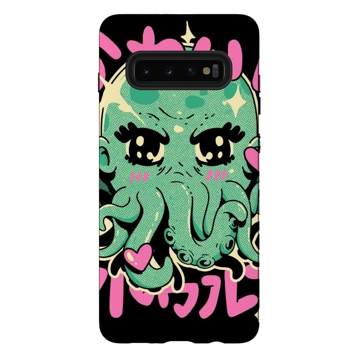 Galaxy S10 plus StrongFit Cutethulhu Loves by Ilustrata
