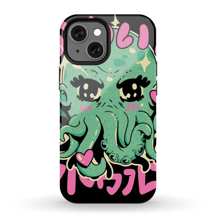 iPhone 13 mini StrongFit Cutethulhu Loves by Ilustrata