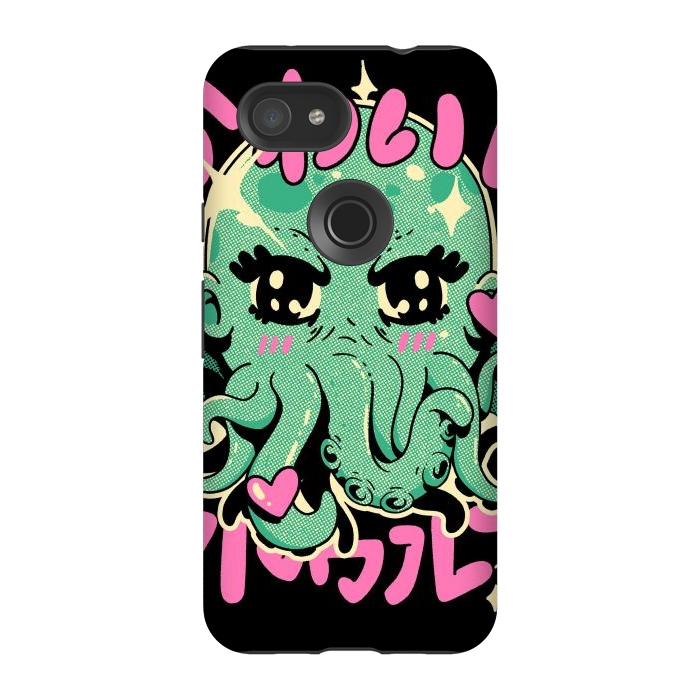 Pixel 3A StrongFit Cutethulhu Loves by Ilustrata