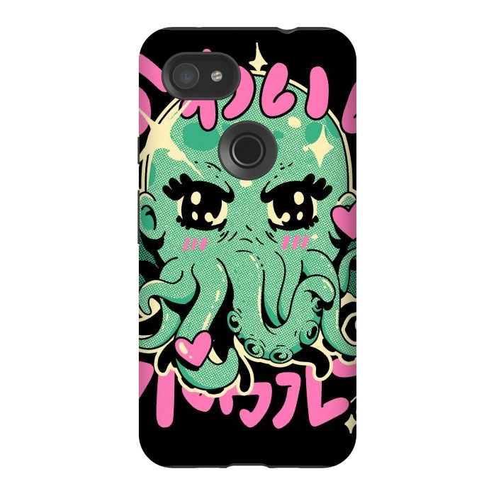 Pixel 3AXL StrongFit Cutethulhu Loves by Ilustrata