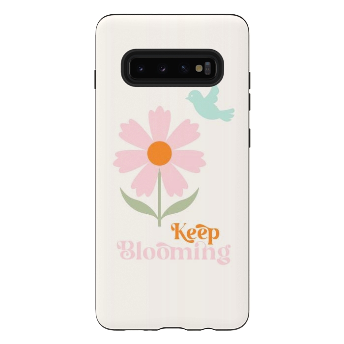 Galaxy S10 plus StrongFit Keep Blooming by ArtPrInk