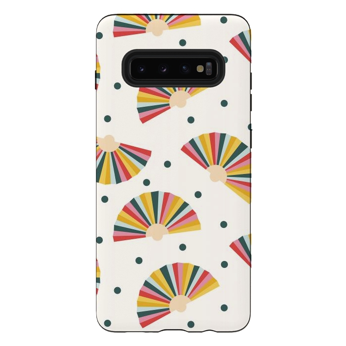 Galaxy S10 plus StrongFit Hand Fans - Colorful by ArtPrInk
