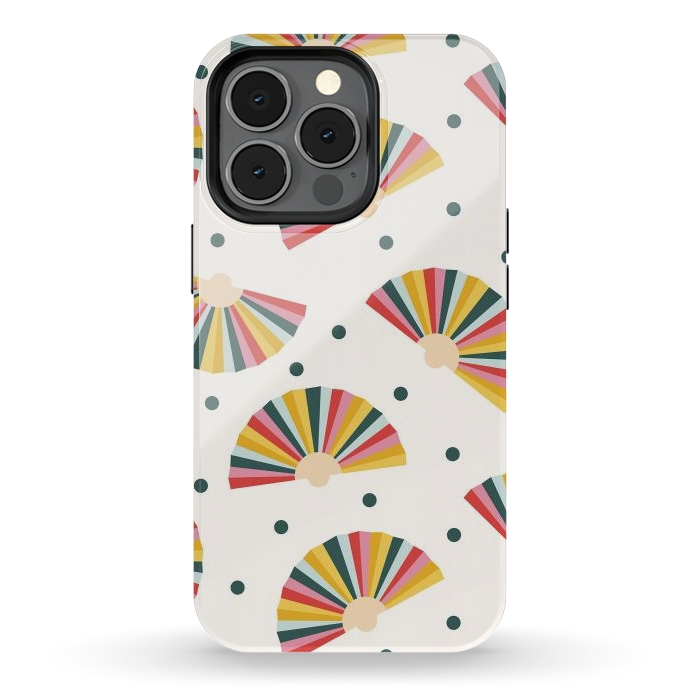 iPhone 13 pro StrongFit Hand Fans - Colorful by ArtPrInk