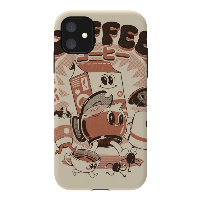 iPhone 11 StrongFit My Coffee Friends by Ilustrata