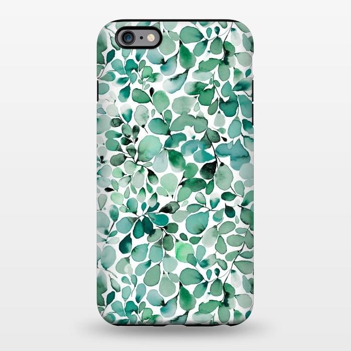 iPhone 6/6s plus StrongFit Leaffy Botanical Green Eucalyptus by Ninola Design