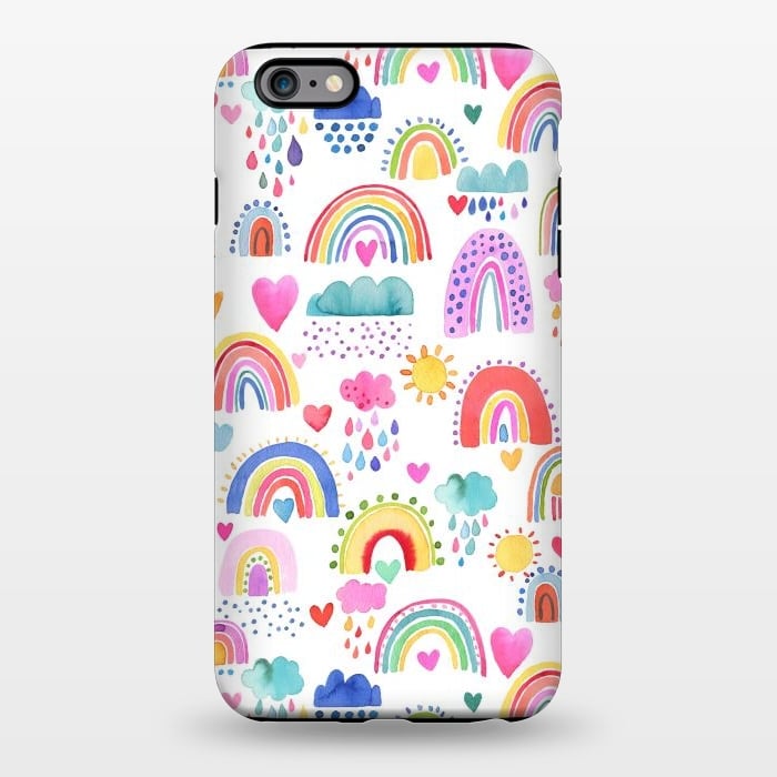 iPhone 6/6s plus StrongFit Lovely Colorful Rainbows by Ninola Design