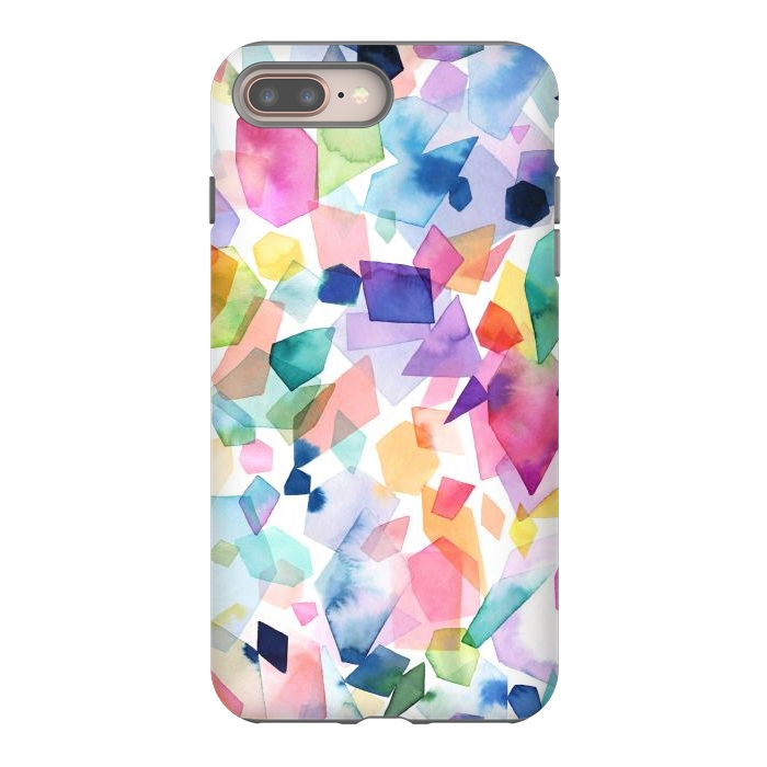 iPhone 7 plus StrongFit Colorful Crystals and Gems by Ninola Design