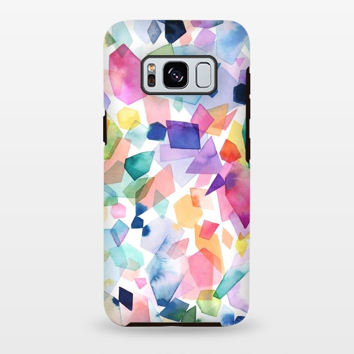 Galaxy S8 plus StrongFit Colorful Crystals and Gems by Ninola Design