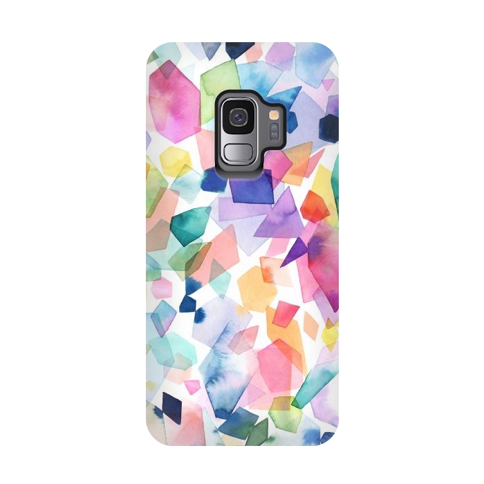 Galaxy S9 StrongFit Colorful Crystals and Gems by Ninola Design