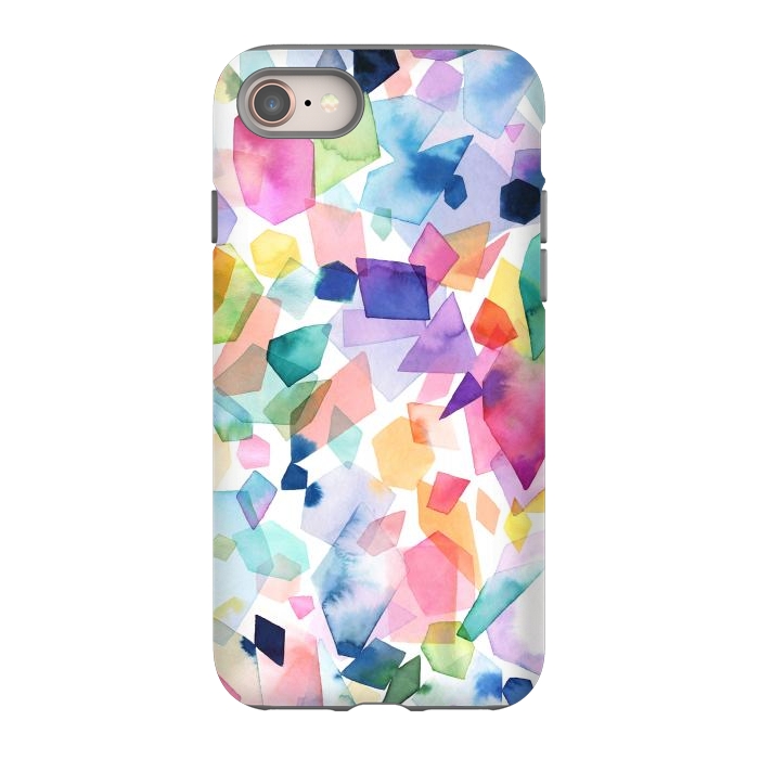 iPhone SE StrongFit Colorful Crystals and Gems by Ninola Design