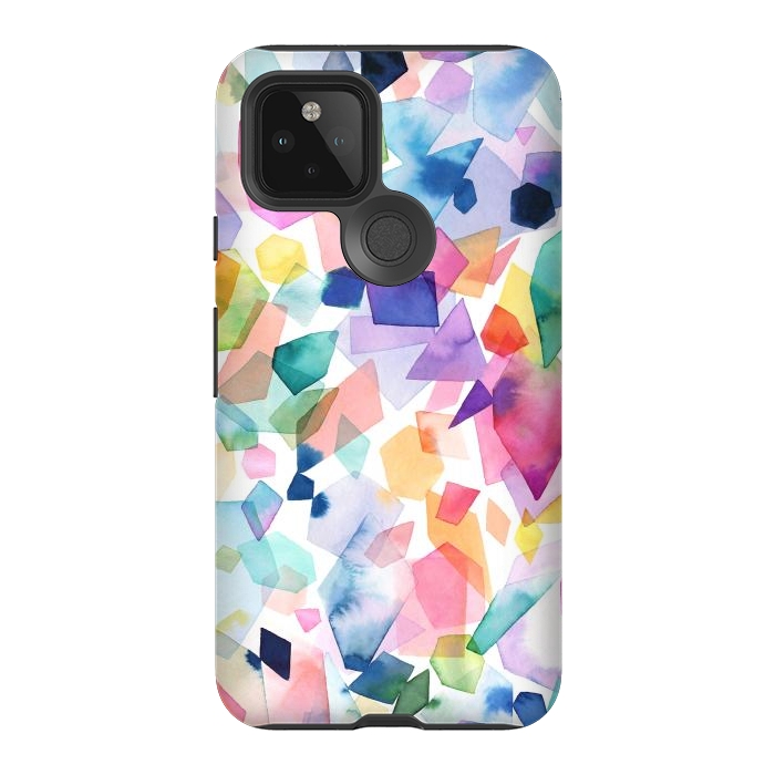 Pixel 5 StrongFit Colorful Crystals and Gems by Ninola Design