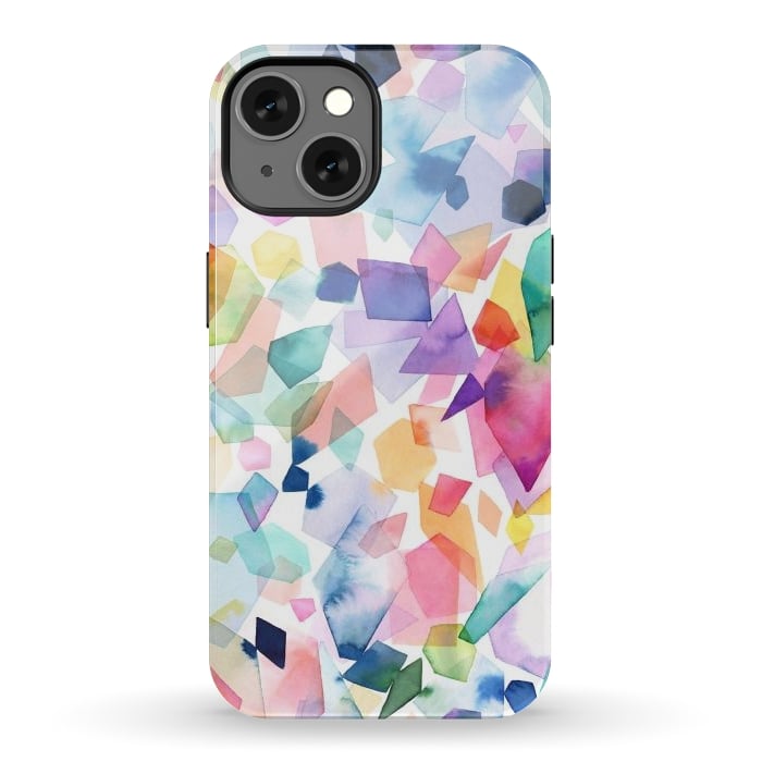 iPhone 13 StrongFit Colorful Crystals and Gems by Ninola Design