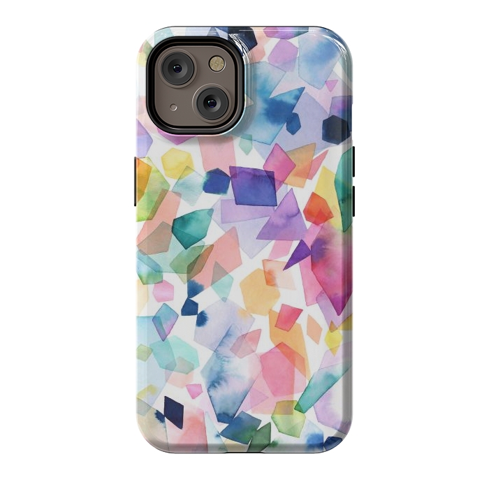 iPhone 14 StrongFit Colorful Crystals and Gems by Ninola Design