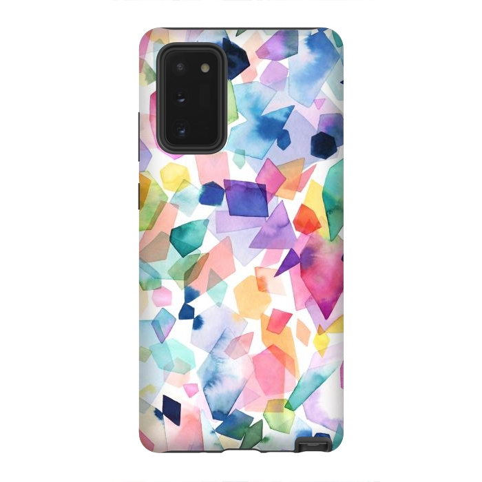Galaxy Note 20 StrongFit Colorful Crystals and Gems by Ninola Design