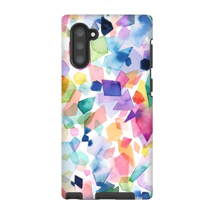 Galaxy Note 10 StrongFit Colorful Crystals and Gems by Ninola Design