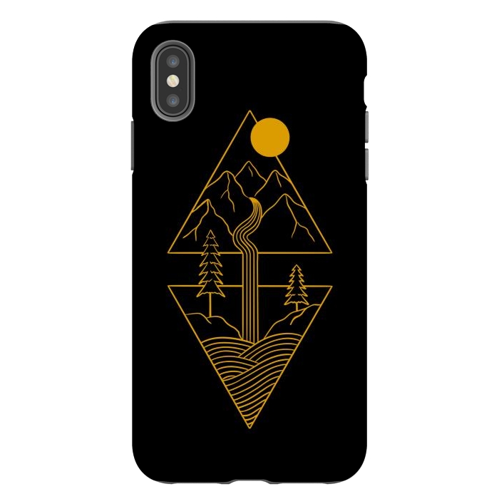 iPhone Xs Max StrongFit Nature minimal golden by Coffee Man
