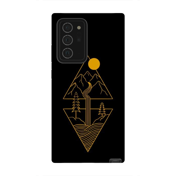 Galaxy Note 20 Ultra StrongFit Nature minimal golden by Coffee Man