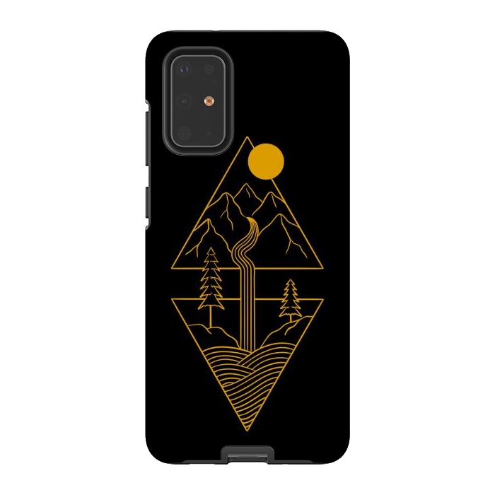 Galaxy S20 Plus StrongFit Nature minimal golden by Coffee Man