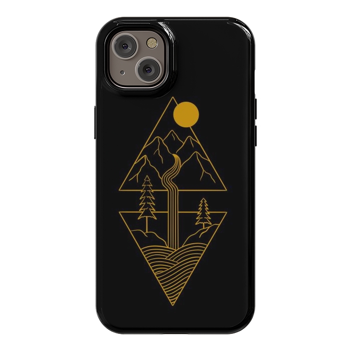 iPhone 14 Plus StrongFit Nature minimal golden by Coffee Man