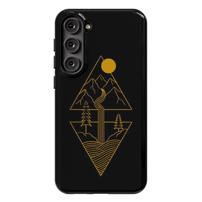 Galaxy S23 Plus StrongFit Nature minimal golden by Coffee Man