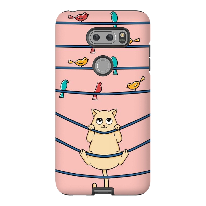 V30 StrongFit Cat and birds by Coffee Man