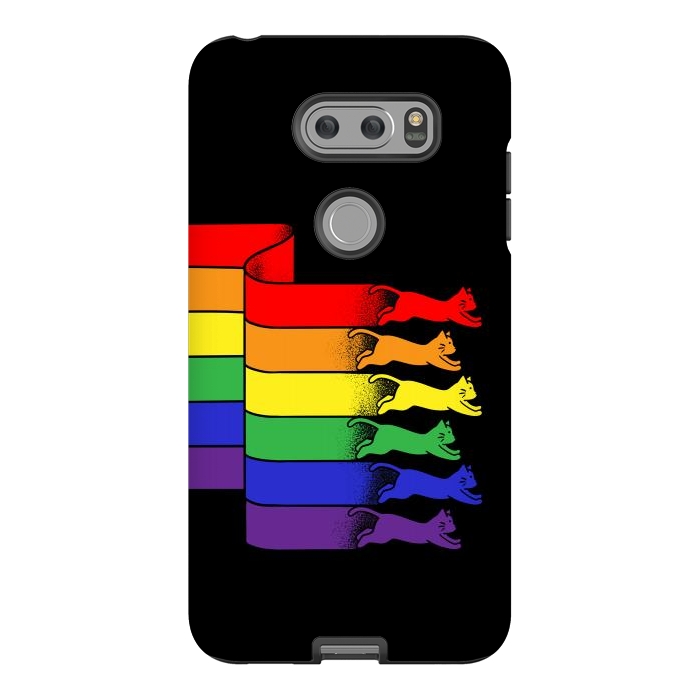 V30 StrongFit Cats Rainbow flag by Coffee Man