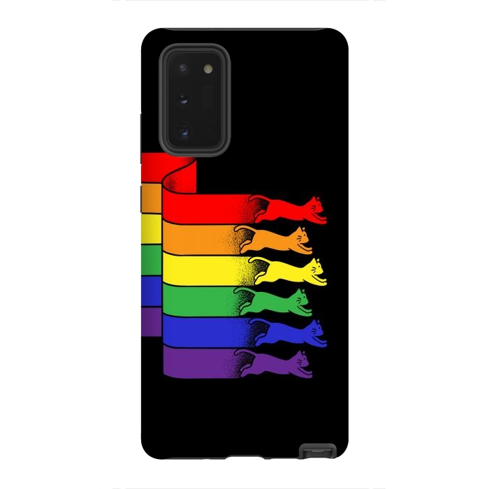 Galaxy Note 20 StrongFit Cats Rainbow flag by Coffee Man