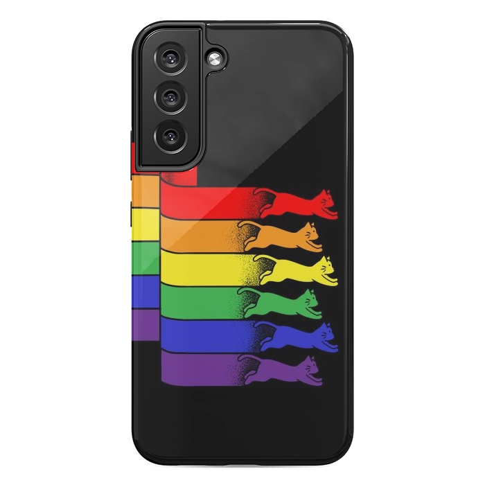 Galaxy S22 plus StrongFit Cats Rainbow flag by Coffee Man