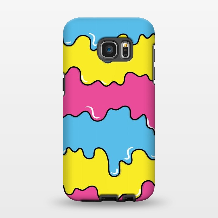 Galaxy S7 EDGE StrongFit Melted colors by Coffee Man