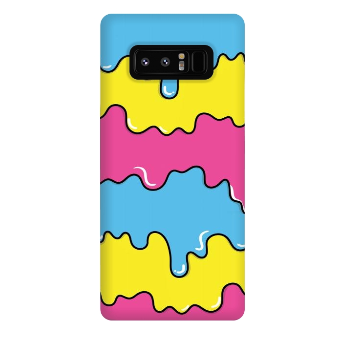 Galaxy Note 8 StrongFit Melted colors by Coffee Man