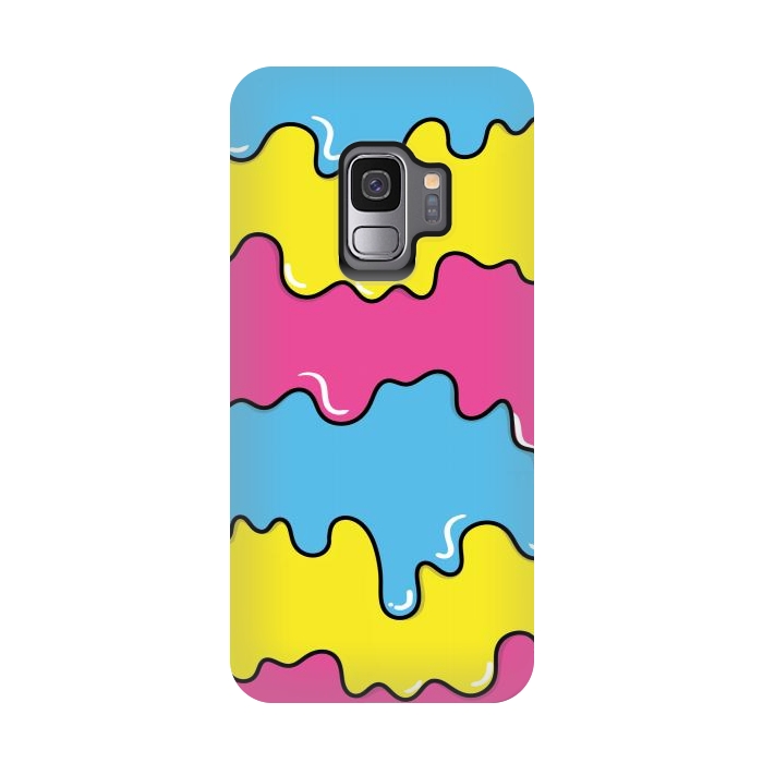 Galaxy S9 StrongFit Melted colors by Coffee Man